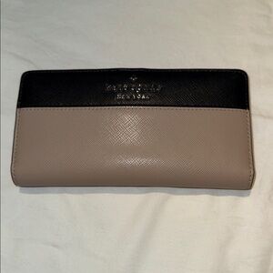 Kate Spade New Spade New York Staci Colorblock Large Slim Bifold Wallet Leather